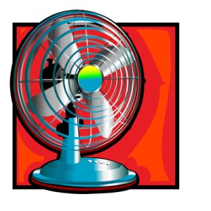 retro wind fan clip art